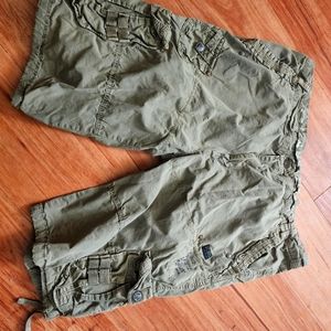 Army style cargo shorts mens size 40